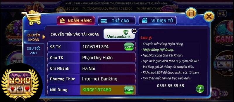 Hệ thống giao dịch tiện lợi và nhanh chóng