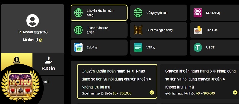 Hướng dẫn cách nạp tiền siêu nhanh chóng tại King88