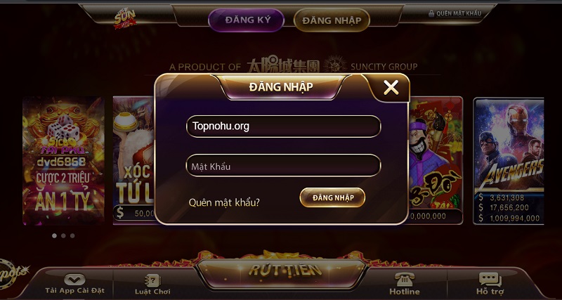 Hướng dẫn cách đăng nhập vào game nổ hũ trực tuyến