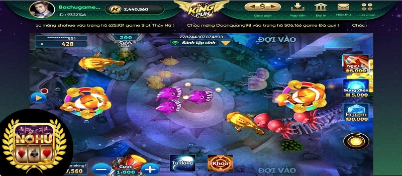 Luật chơi game Câu Cá Mega King Fun dễ hiểu