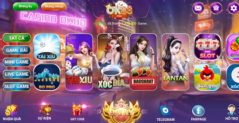 Hướng dẫn đăng ký tài khoản tại cổng game nổ hũ đổi thưởng OK88