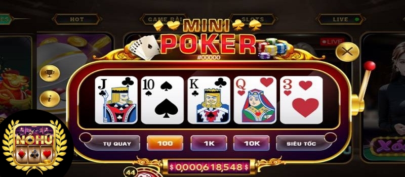 Luật chơi game Mini Poker Hitclub