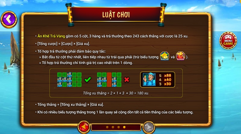 Tận hưởng luật chơi game slot vô cùng hấp dẫn