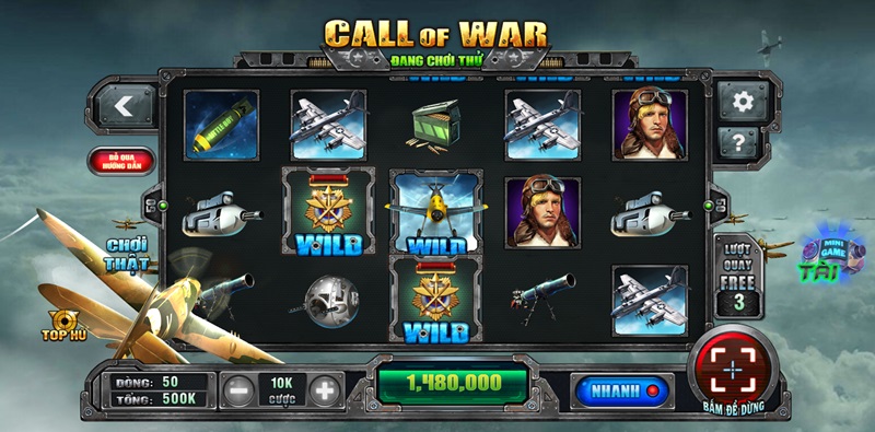 Slot Call of War lấy cảm hứng từ chiến trường