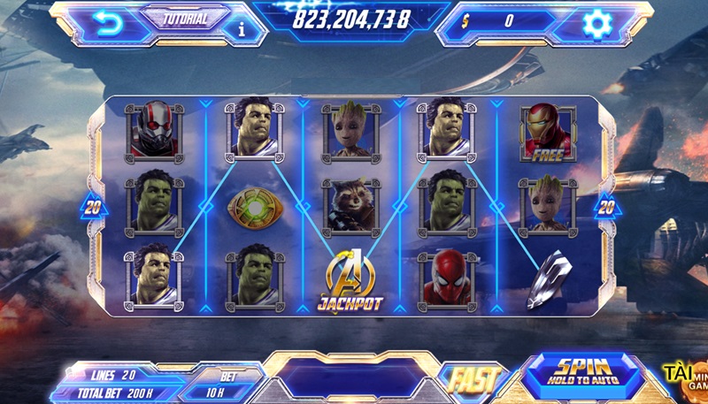 Chiến đấu Avengers Zowin giành jackpot khủng